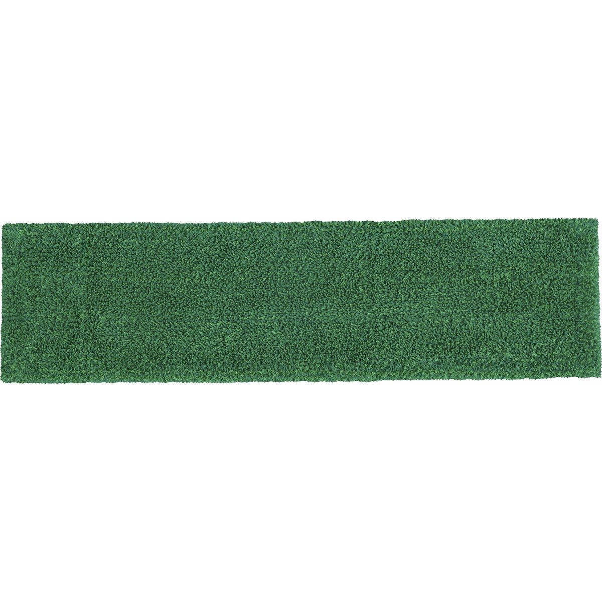 Rubbermaid Commercial Adaptable Flat Mop Microfiber Pad - 19.5" Length x 5.5" Depth - MicroFiber - Green - 12 / Carton