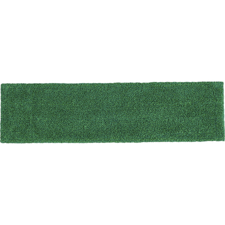 Rubbermaid Commercial Adaptable Flat Mop Microfiber Pad - 19.5" Length x 5.5" Depth - MicroFiber - Green - 12 / Carton