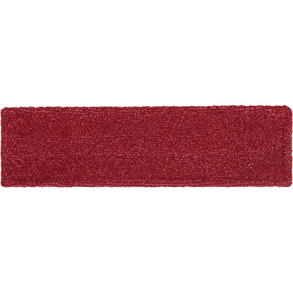 Rubbermaid Commercial Adaptable Flat Mop Microfiber Pad - 19.5" Length x 5.5" Depth - MicroFiber - Red - 1 Each