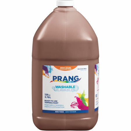 Prang Washable Tempera Paint - 1 Color(s) - Brown - 1 gal - Washable - 1 Each
