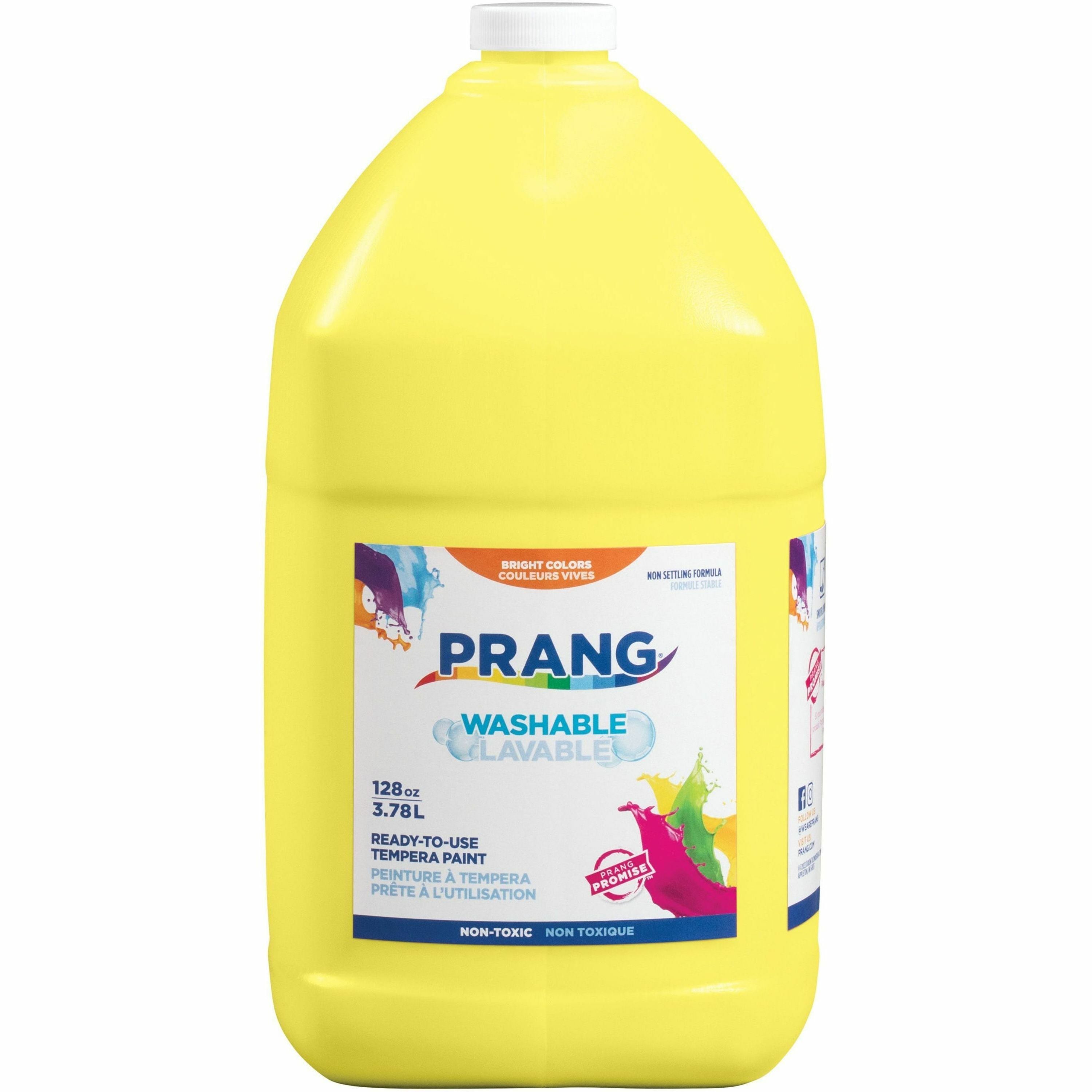 Prang Washable Tempera Paint - 1 Color(s) - Yellow - 1 gal - Washable - 1 Each