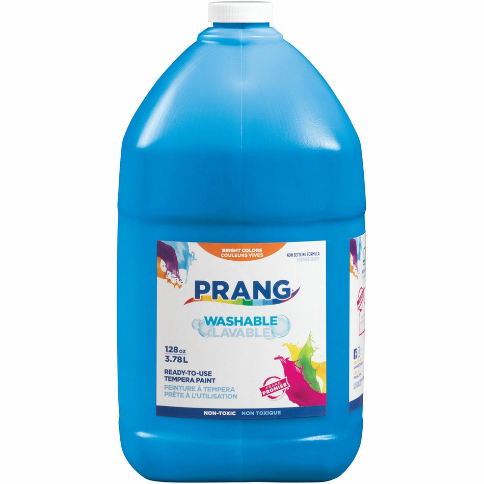 Prang Washable Tempera Paint - 1 Color(s) - Turquoise Blue - 1 gal - Washable - 1 Each