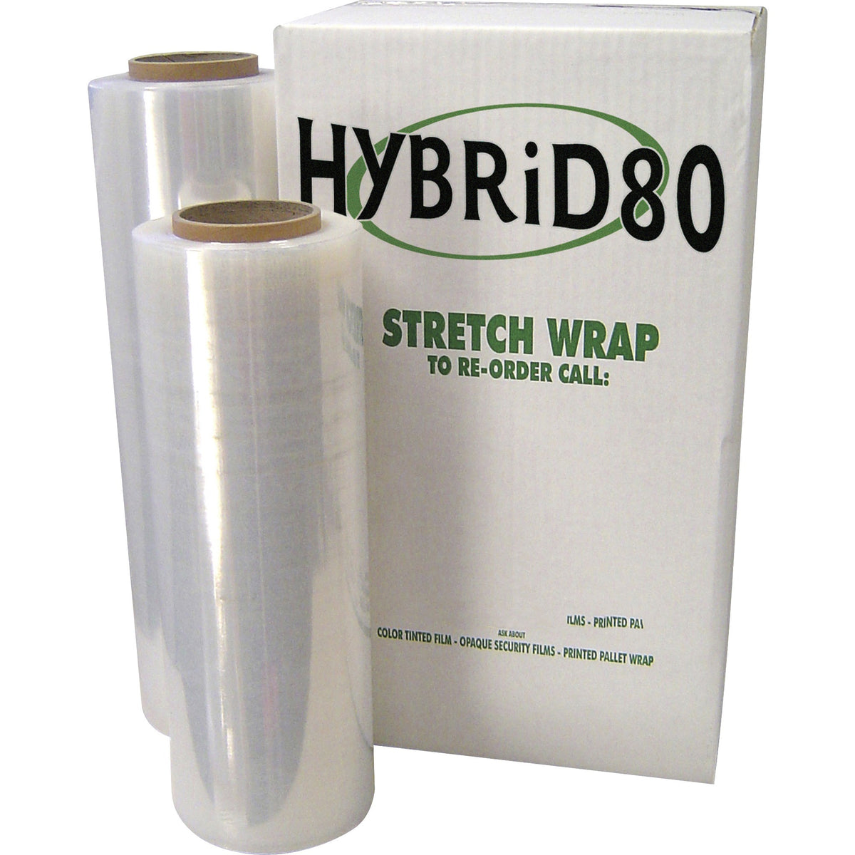 WP HYBRiD80 Pallet-tite Handwrap - 18" Width x 1500 ft Length x 0.5 mil Thickness - Clear - 4 / Carton