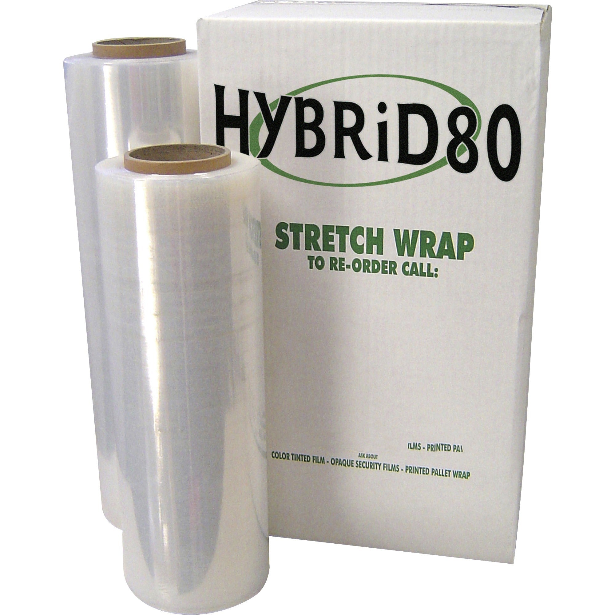 WP HYBRiD80 Pallet-tite Handwrap - 18" Width x 1500 ft Length x 0.5 mil Thickness - Clear - 4 / Carton