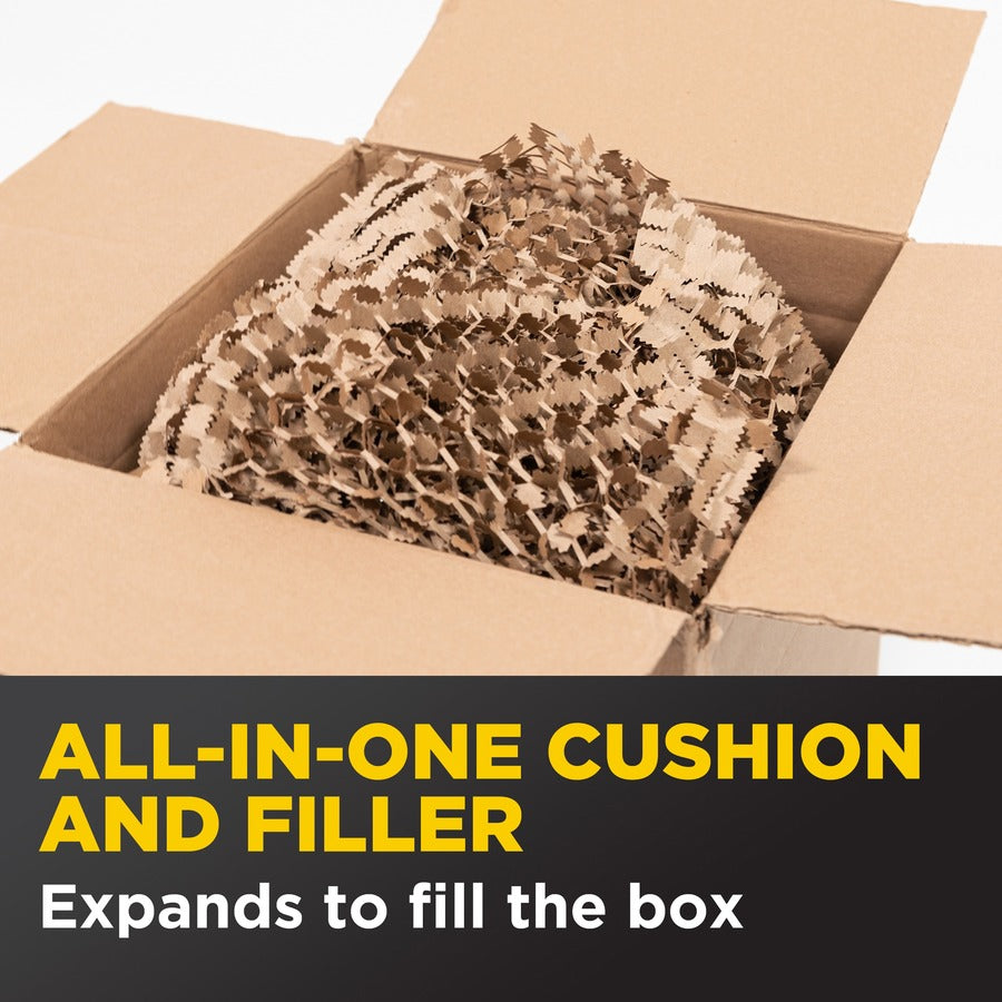 Scotch Cushion Lock Protective Wrap - 12" Width x 1000 ft Length - Recyclable, Easy Tear - Brown - 1 Roll