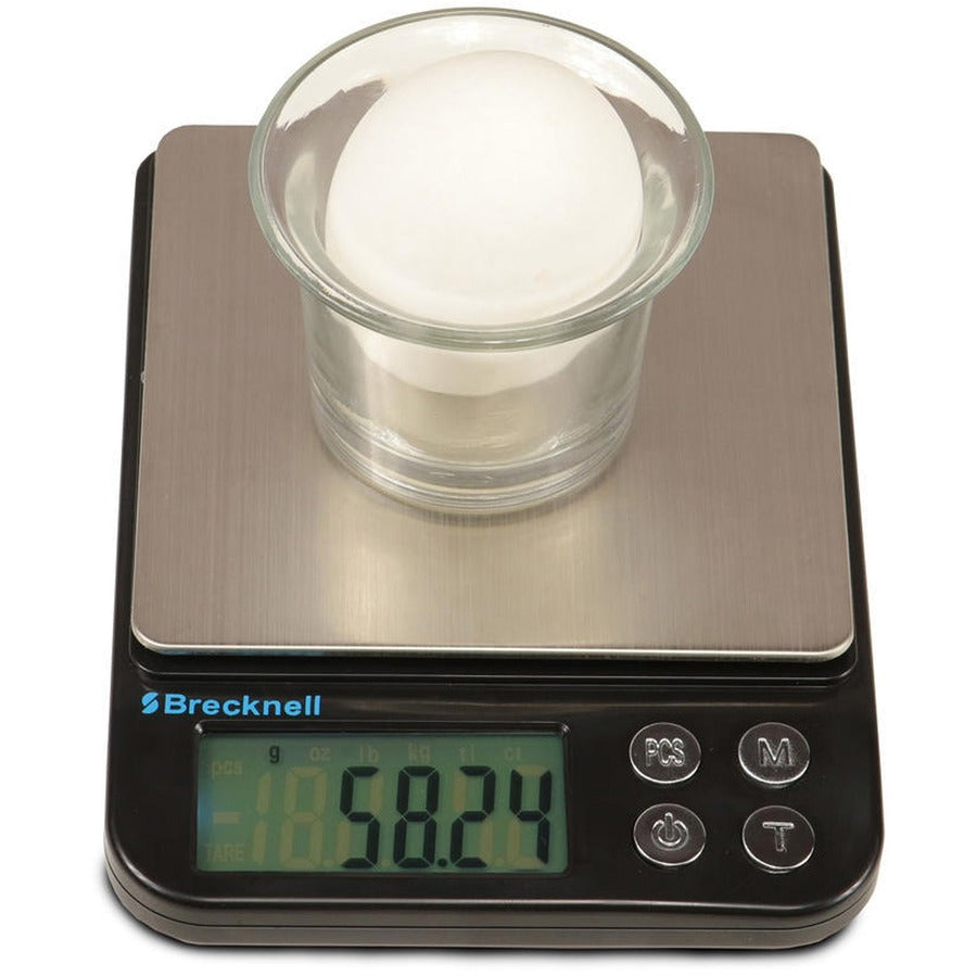 Brecknell EPB500 EPB Series Balance Scale - 500 g Maximum Weight Capacity - Black, Silver