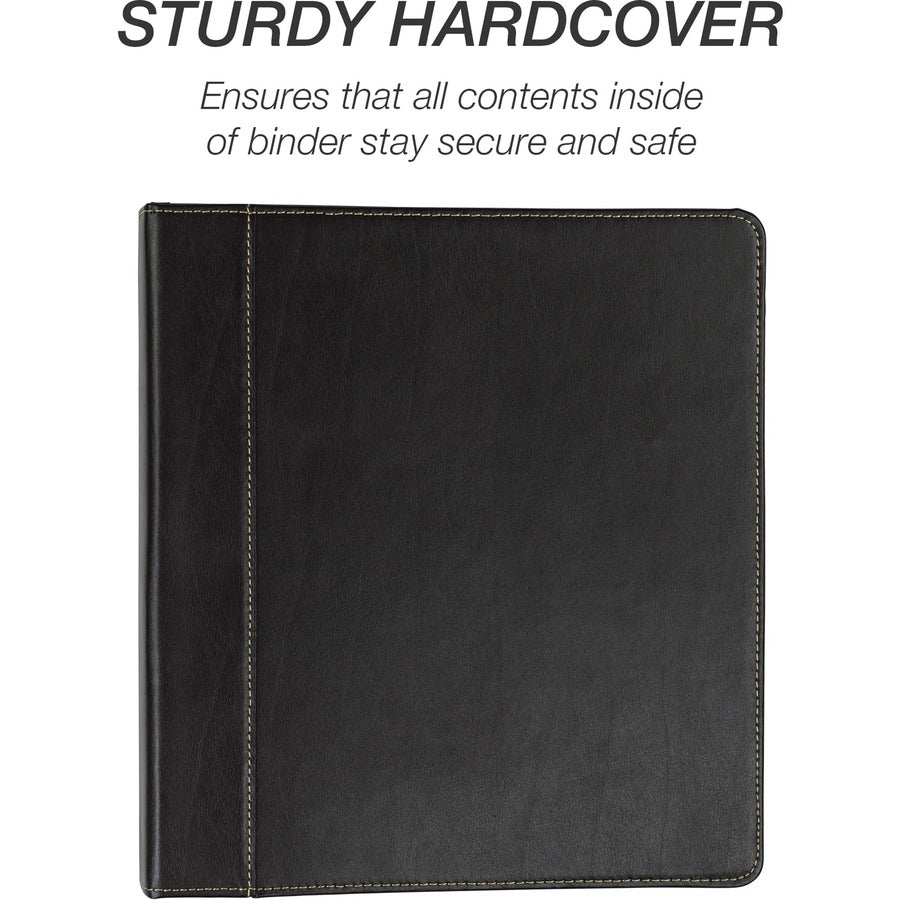 Samsill Contrast Stitch Leather Ring Binder - Alternate-Image6