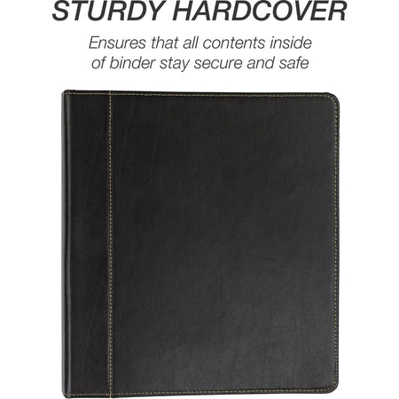 Samsill Contrast Stitch Leather Ring Binder - Alternate-Image6
