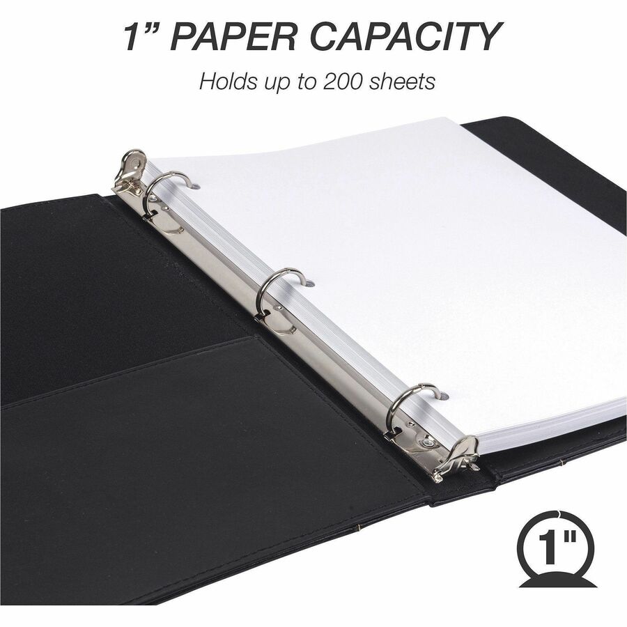 Samsill Contrast Stitch Leather Ring Binder - Alternate-Image4