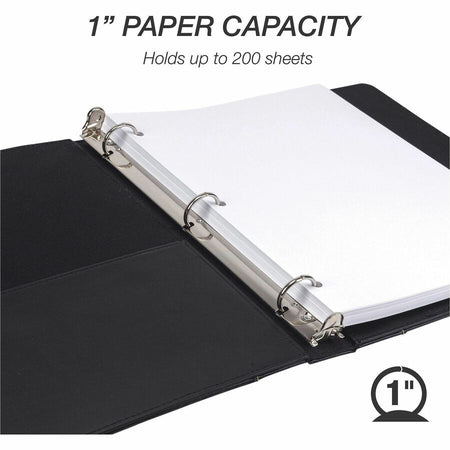 Samsill Contrast Stitch Leather Ring Binder - Alternate-Image4
