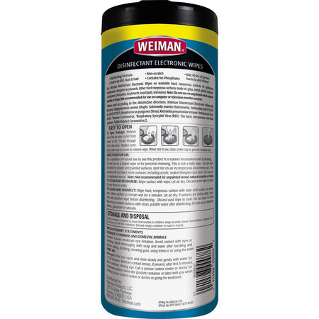 Weiman E-Tronic Wipes - Rear