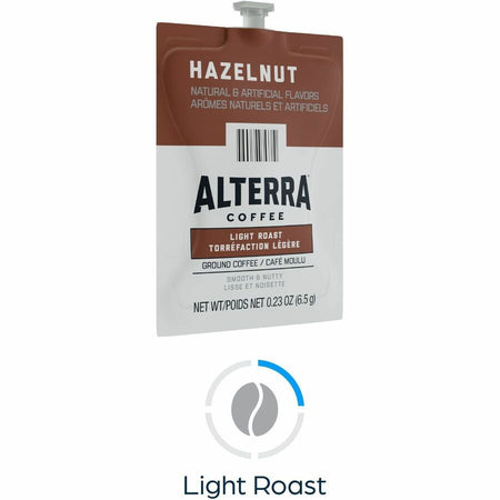 Alterra Freshpack Hazelnut Coffee - Medium Roast - 100/Carton