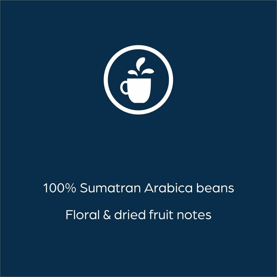 Alterra Freshpack Sumatra Coffee - Compatible with Flavia Aroma, Flavia Barista, FLAVIA Creation 600, Flavia Creation 500, Flavia Creation 200, Flavia Creation 150, Flavia Creation 300 - Dark - Freshpack - Sumatra - 100 / Carton