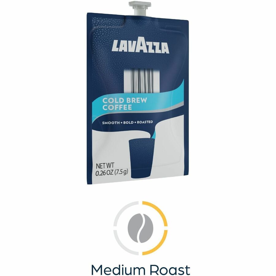 Lavazza Freshpack Cold Brew Coffee - Compatible with Flavia Creation 300 with Chill Refresh Module, Flavia Creation 600 with Chill Module - Freshpack - Cocoa - 80 / Carton