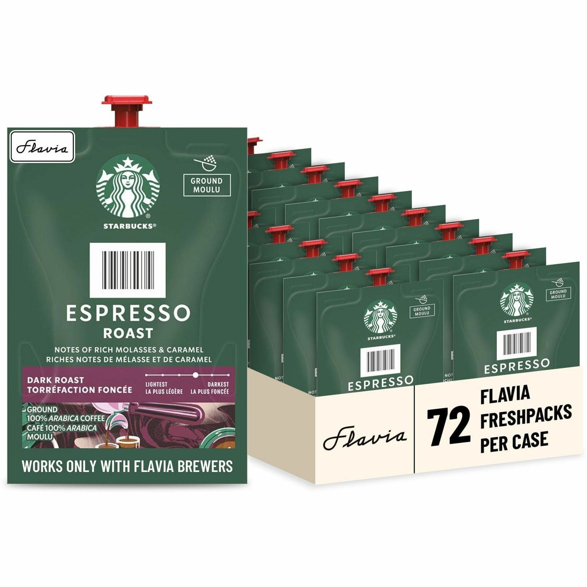 Flavia Freshpack Starbucks Espresso Dark Roast Coffee - 2000
