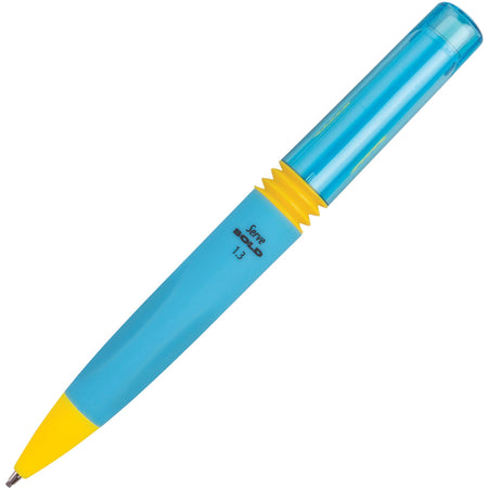 Serve Bold Mechanical Pencil - 1.3 mm Black Lead - Bold Point - Blue Plastic Barrel - 1 Each