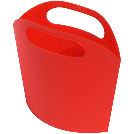 Deflecto Antimicrobial Kids Mini Tote - External Dimensions: 8" Width x 5.4" Depth x 2" Height - Plastic - Red - For Art Supplies, Crayon - 1 Each