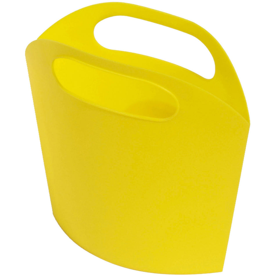 Deflecto Antimicrobial Kids Mini Tote Yellow - External Dimensions: 8" Width x 5.4" Depth x 2" Height - Plastic - Yellow - For Art Supplies, Crayon - 1 Each