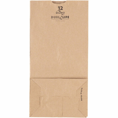 DURO Dubl Life SOS Bags - 7.06" Length x 4.50" Width - Brown - Kraft Paper - Grocery, Food - Recycled/ - 500 / Carton