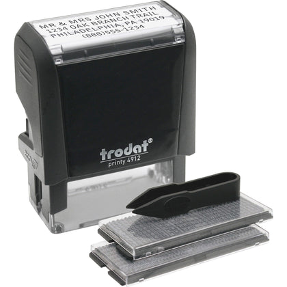 Trodat DIY Date Stamp: 4 Characters/Line 0.75’’x1.88’’ 10000 Impressions - Address & Office Stamps