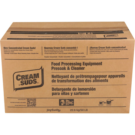 JoySuds Cream Suds Food Equipment Cleaner - Concentrate - 800 oz (50 lb) - Brown - 1 / Carton