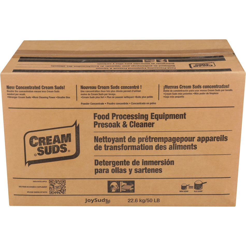 JoySuds Cream Suds Food Equipment Cleaner - Concentrate - 800 oz (50 lb) - Brown - 1 / Carton