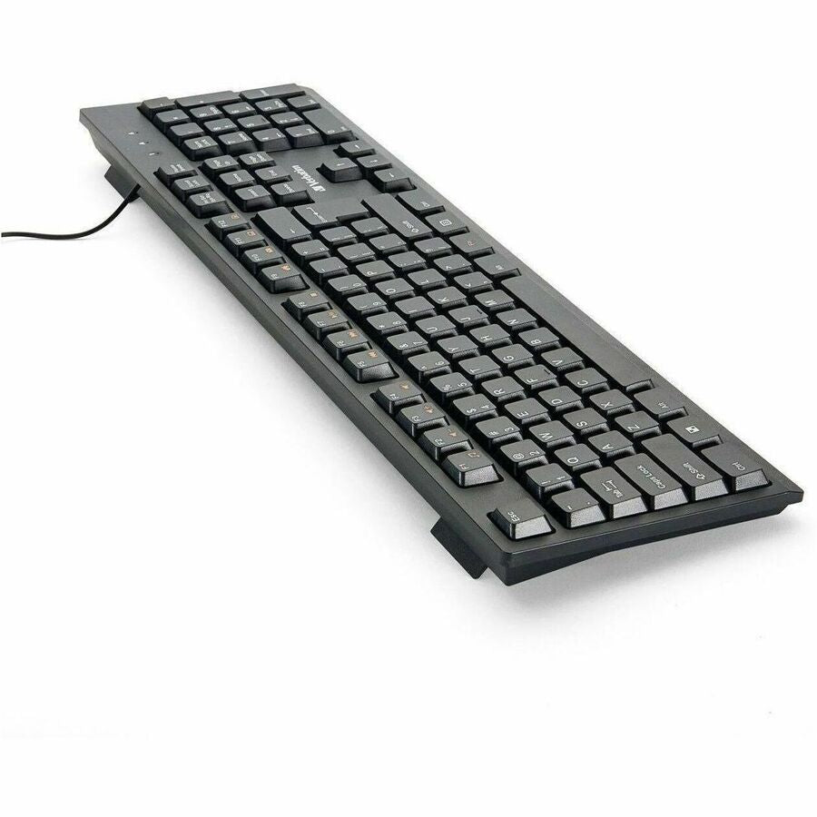 Verbatim Wired Keyboard - Cable Connectivity - USB Interface - Multimedia Hot Key(s) - Linux, ChromeOS, Mac OS, Windows, Mac, PC
