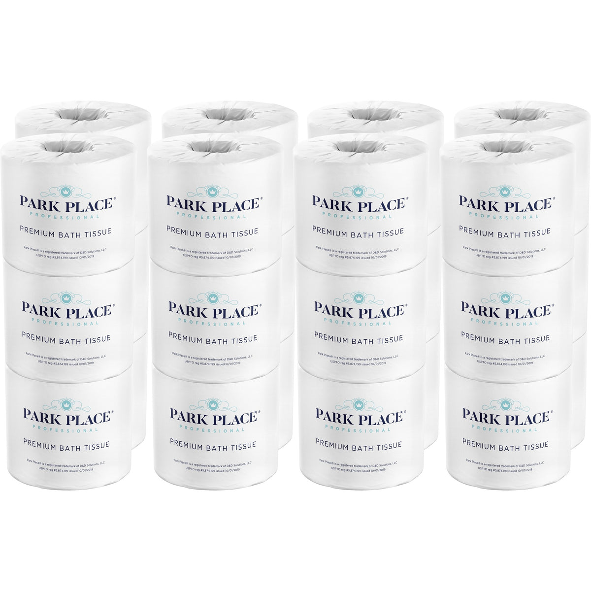 Park Place Double-ply Premium Bath Tissue Rolls - 2 Ply - 420 Sheets/Roll - Embossed Pattern - White - 24 Rolls Per CartonCarton - 24 / Carton