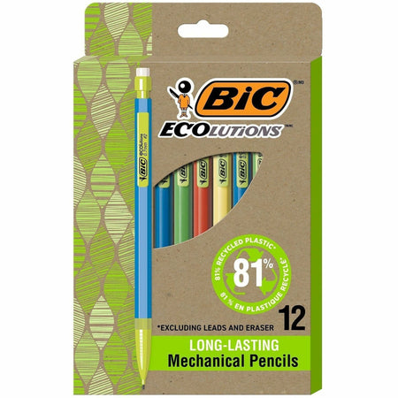 BIC Ecolutions Xtra Life Mechanical Pencil: 0.7mm Black Lead #2 HB Medium Point - Pencils