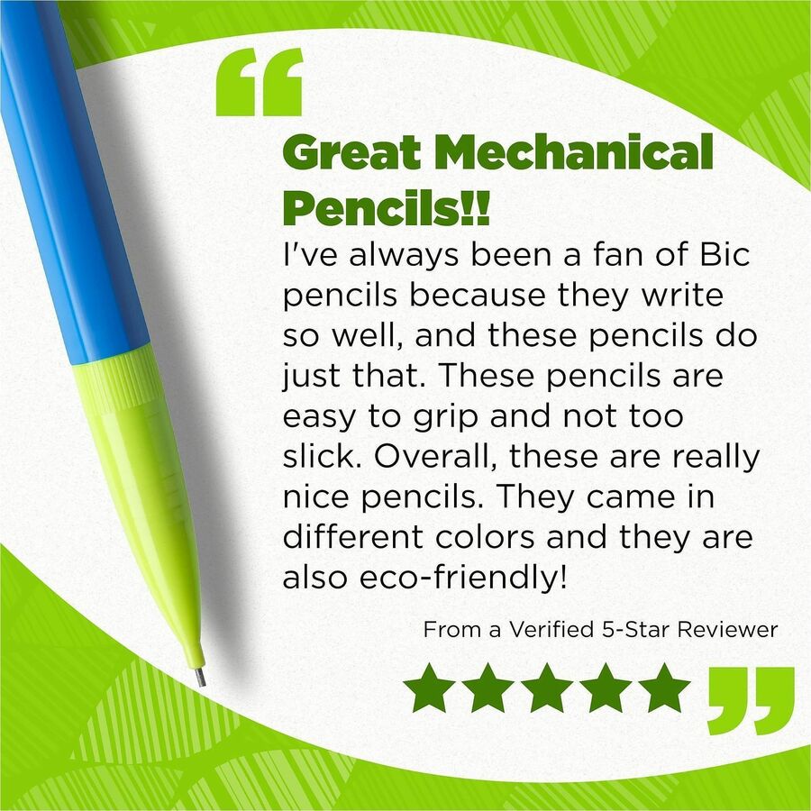 BIC Ecolutions Xtra Life Mechanical Pencil: 0.7mm Black Lead #2 HB Medium Point - Pencils