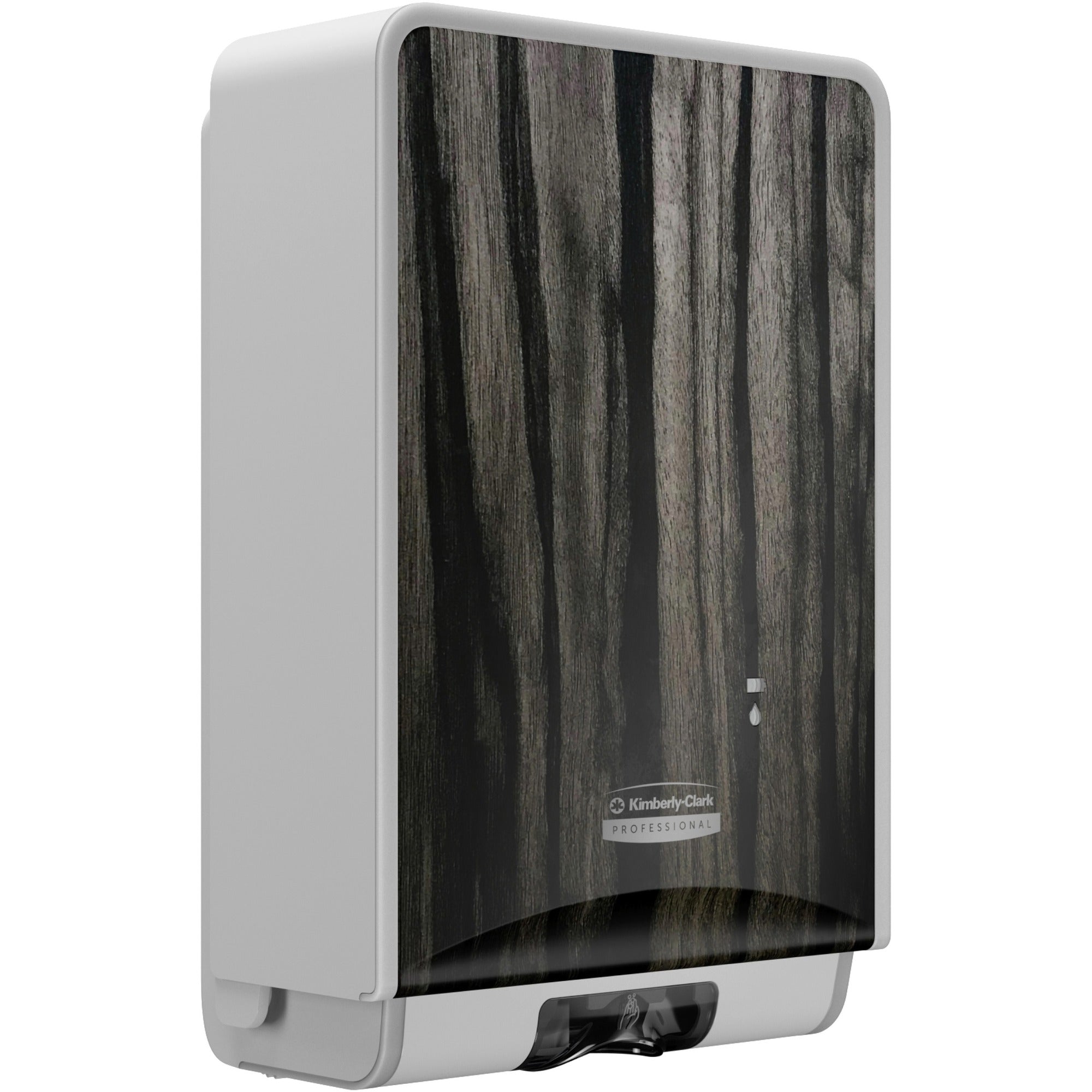 Kimberly-Clark Professional ICON Electronic Skin Care Dispenser - Automatic - Touch-free, Hygienic, Refillable, Key Lock, Push Button, Locking Mechanism - Ebony Woodgrain - 1 Each