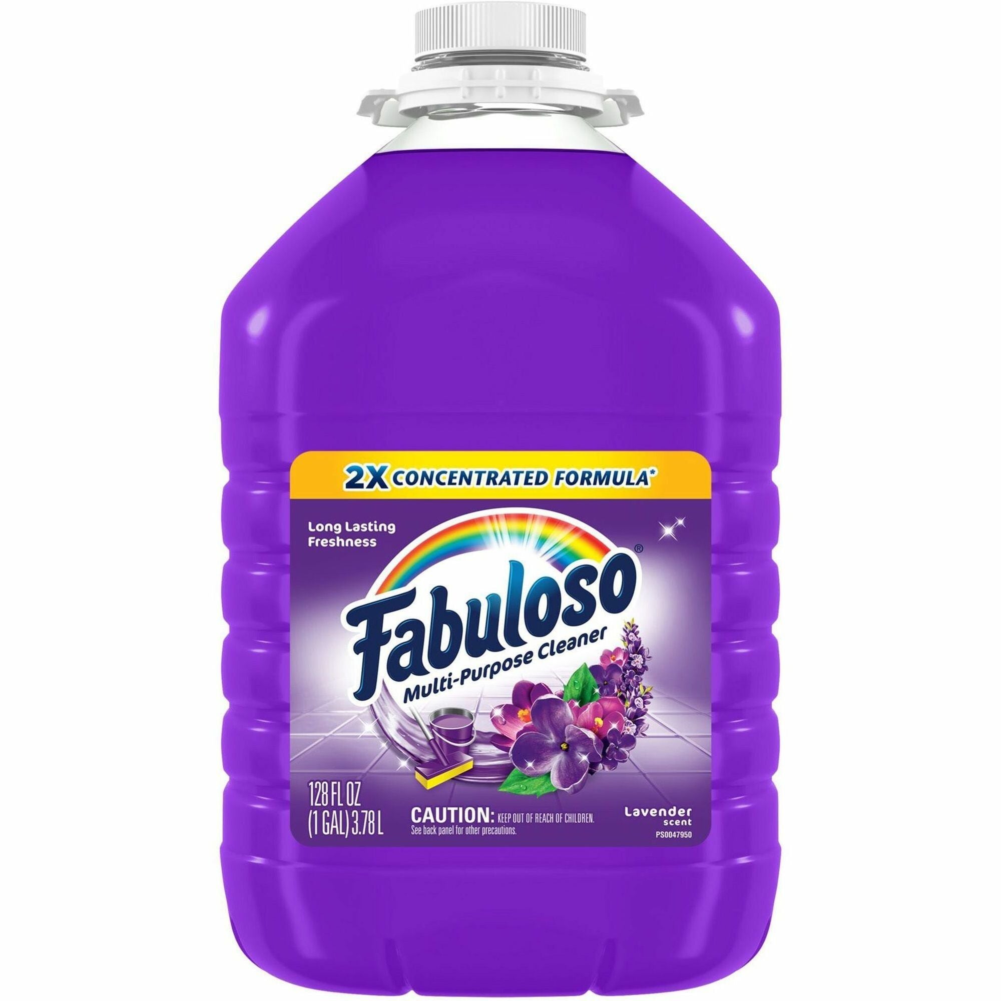 Fabuloso All-Purpose Cleaner - 128 fl oz (4 quart) - Lavender Scent - Rinse-free, Residue-free, Long Lasting - Purple - 1 Each