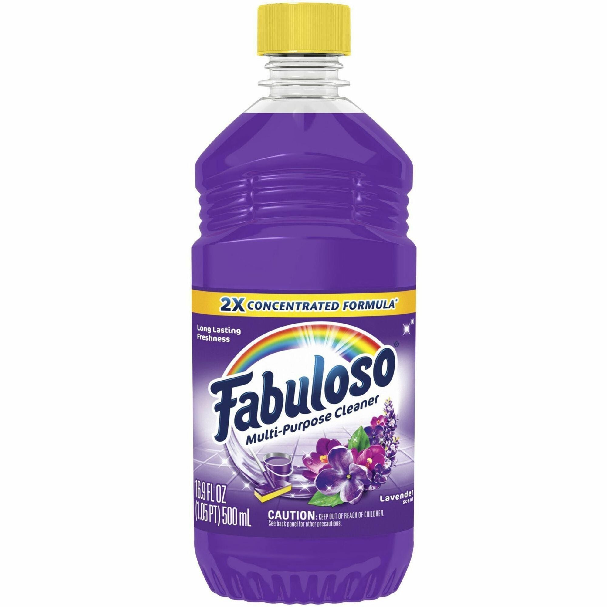 Fabuloso All-Purpose Cleaner - 16.9 fl oz (0.5 quart) - Lavender Scent - Residue-free, pH Neutral, Rinse-free, Long Lasting - Lavender - 24 / Carton