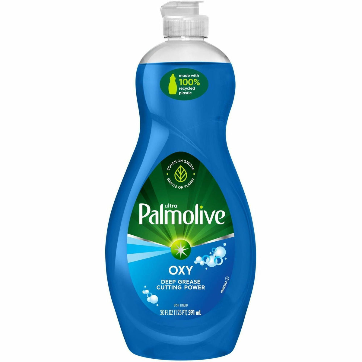 Palmolive Ultra Dish Soap Oxy Degreaser - Concentrate - 20 fl oz (0.6 quart) - Residue-free, Dry Resistant, Eco-friendly, Biodegradable, Phosphate-free, Paraben-free - Blue - 1 Each