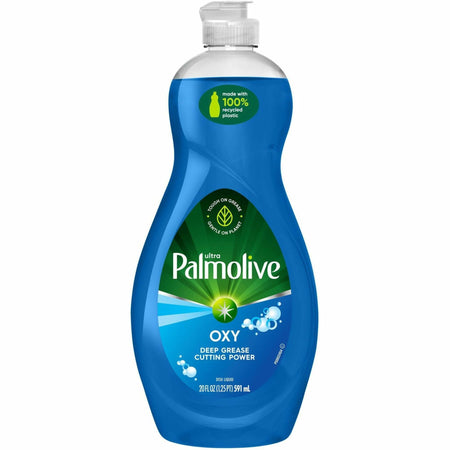 Palmolive Ultra Dish Soap Oxy Degreaser - Concentrate - 20 fl oz (0.6 quart) - Residue-free, Dry Resistant, Eco-friendly, Biodegradable, Phosphate-free, Paraben-free - Blue - 1 Each