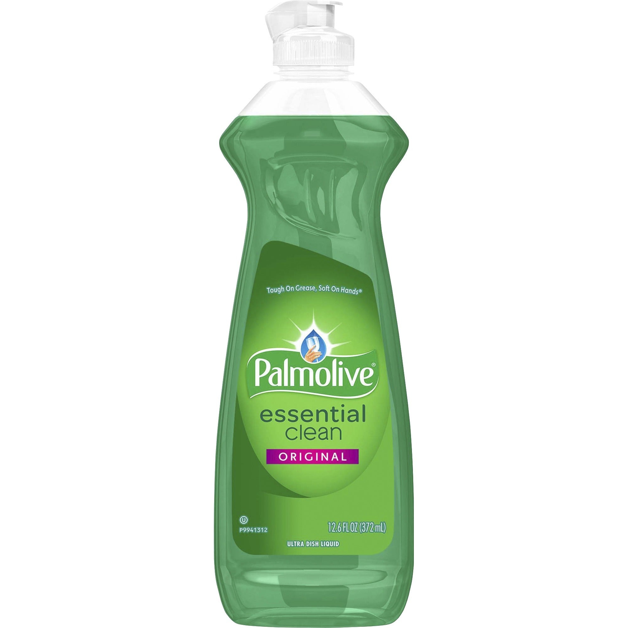 Palmolive Essential Clean Dish Liquid - 12.6 fl oz (0.4 quart) - Phosphate-free, pH Balanced, Long Lasting - Green - 1 Each