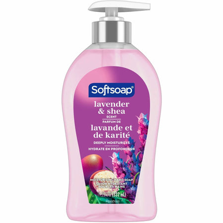 Softsoap Lavender Hand Soap - Lavender & Shea Butter Scent - 11.25 fl oz - Pump Bottle Dispenser - Bacteria Remover, Dirt Remover - Hand, Skin - Moisturizing - Purple - Refillable, Recyclable, Paraben-free, Phthalate-free, Biodegradable - 1 Each