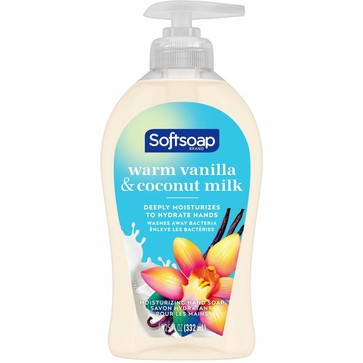Softsoap Warm Vanilla Hand Soap - Warm Vanilla & Coconut Milk Scent - 11.25 fl oz - Pump Bottle Dispenser - Bacteria Remover, Dirt Remover - Hand, Skin - Moisturizing - White - Refillable, Recyclable, Paraben-free, Phthalate-free, Biodegradable - 1 Each