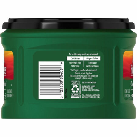 Folgers&reg; Ground Classic Decaf Coffee - Rear