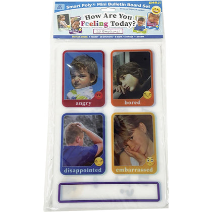 Ashley Smart Poly Picture Emotions Mini Set - Interactive Learning - Bulletin Board Sets & Trim