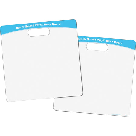 Ashley Blank Smart Poly Busy Board - 10.8" (0.9 ft) Width x 10.8" (0.9 ft) Height - Poly-coated Cardboard Surface - Square - 1 Each