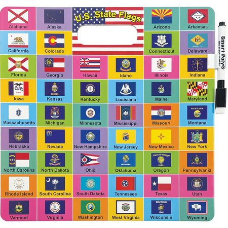 Ashley U.S. Map/Flags Smart Poly Busy Board - Rear