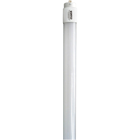 Satco 40W T8 4000K LED Tube Light - 40 W - 120 V AC, 277 V AC - 5500 lm - Tubular - T8 Size - White - Cool White Light Color - Fa8 Base - 50000 Hour - 4000&deg;K Color Temperature - 210&deg; Beam Angle - Shatter Proof, Ballast-free - 10 / Carton
