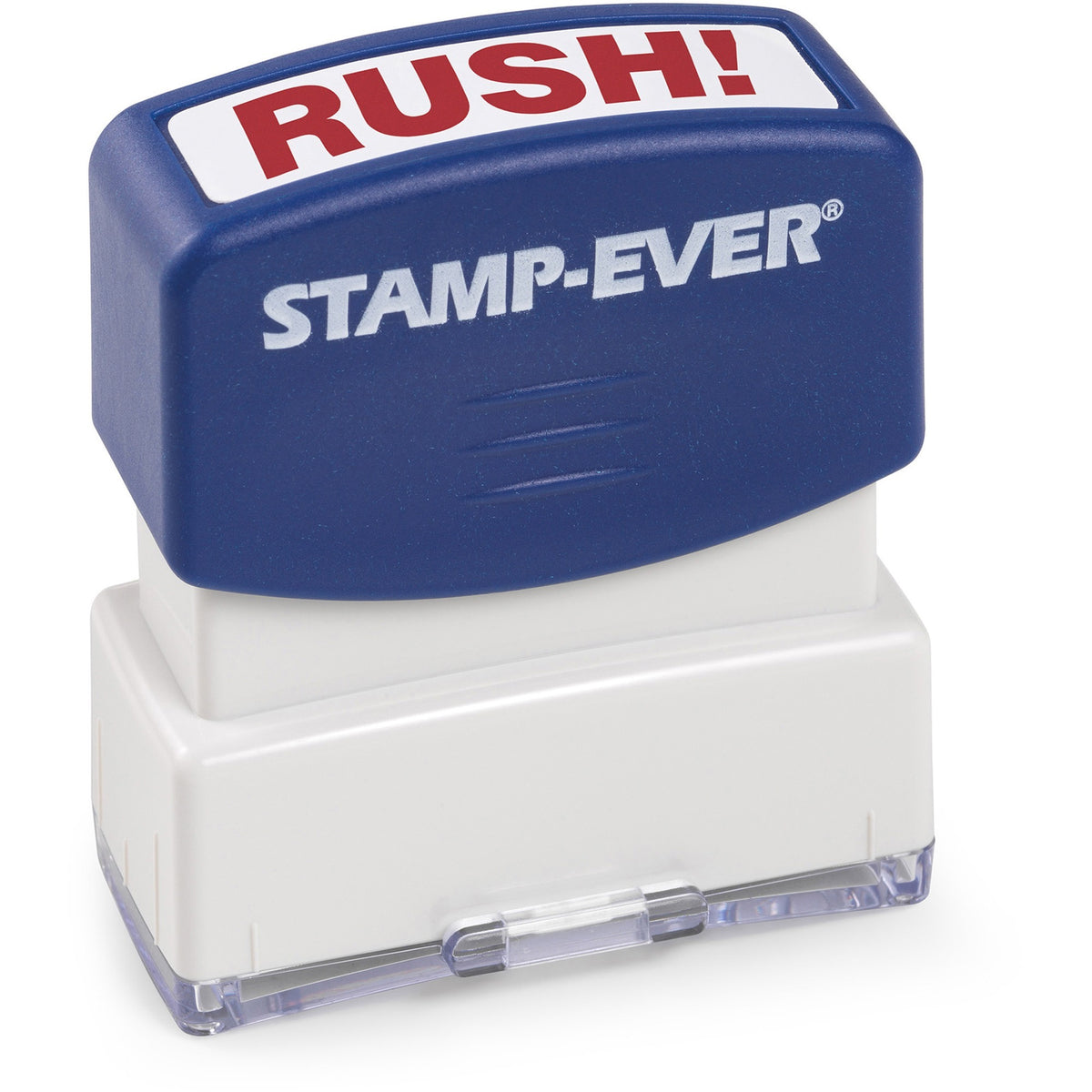 Trodat Pre-Inked RUSH! Stamp - Text Stamp - RUSH! - 1.69" Impression Width x 0.56" Impression Length - 50000 Impression(s) - Blue - 1 Each - TAA Compliant