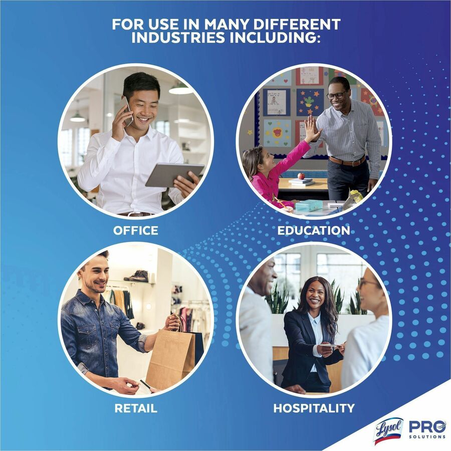 Lysol Professional Disinfecting Wipes Bucket Refill - Ready-To-Use Wipe - Lemon & Lime Blossom Scent - 800 Each - White