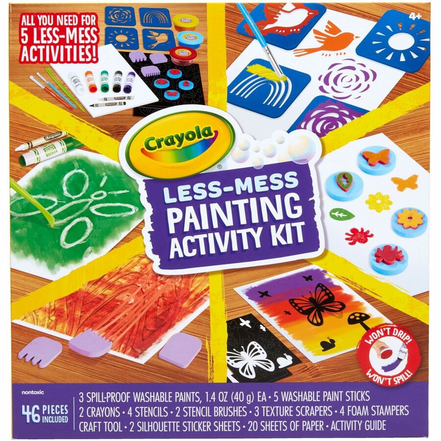 Crayola Less Mess Paint Set - Paint, Art - 1 Kit