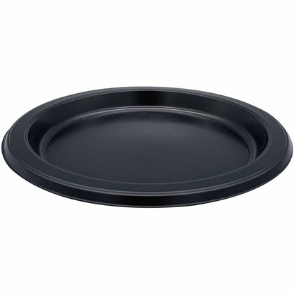 Genuine Joe 7" Disposable Plastic Plates - Picnic, Food, Party, Breakroom - Disposable - 7" Diameter - Black - Plastic Body - Round - 125 / Pack