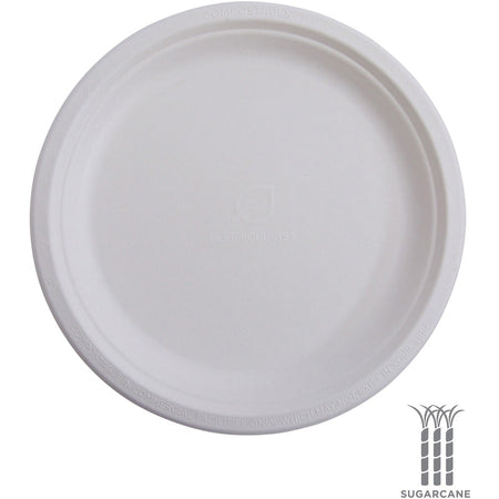 Eco-Products Vanguard 6’’ Sugarcane Plates - Disposable Breakroom