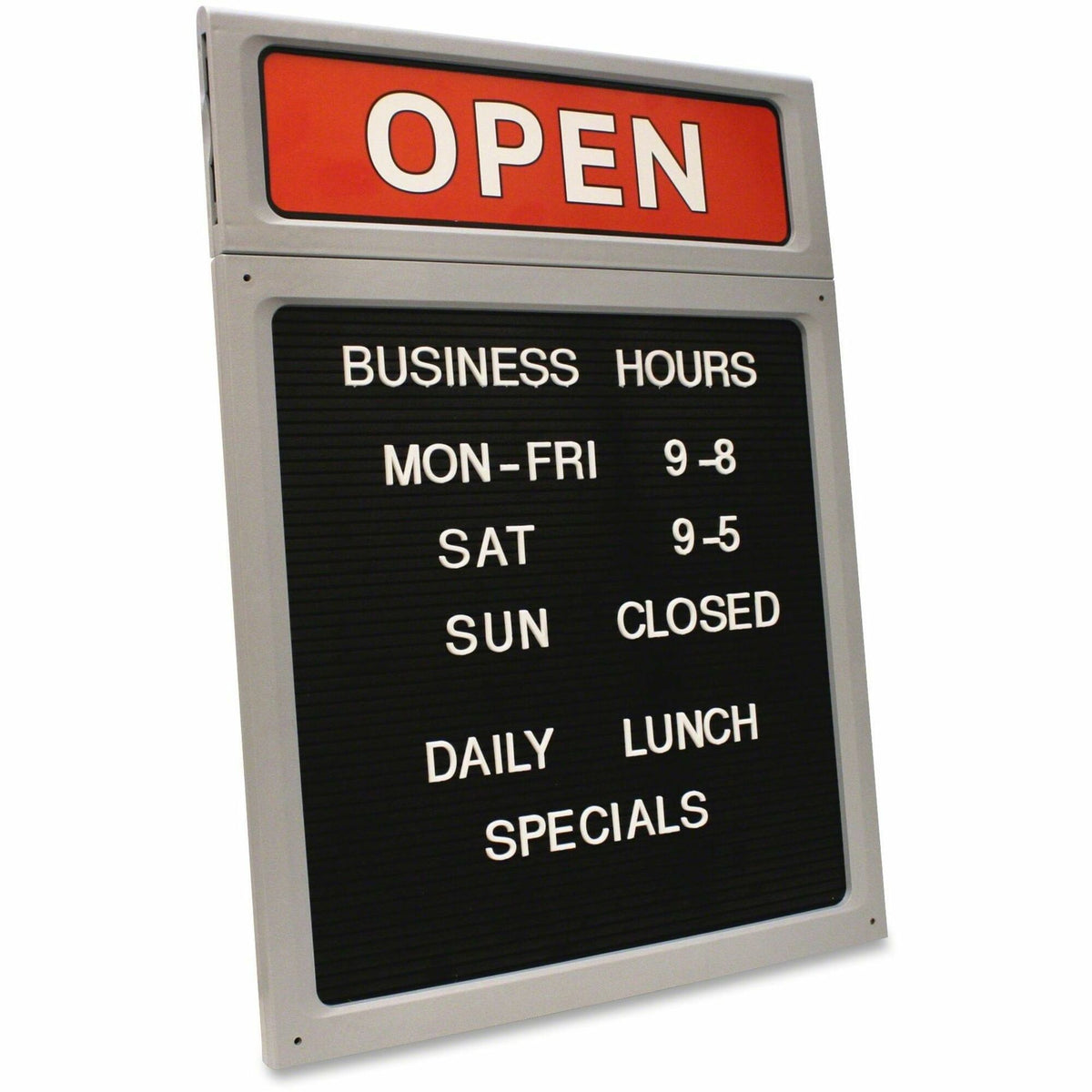 Cosco Custom Message Sign - Print/Message "Business Hour" - Lightweight, Molded - Message, Display - 1 Each