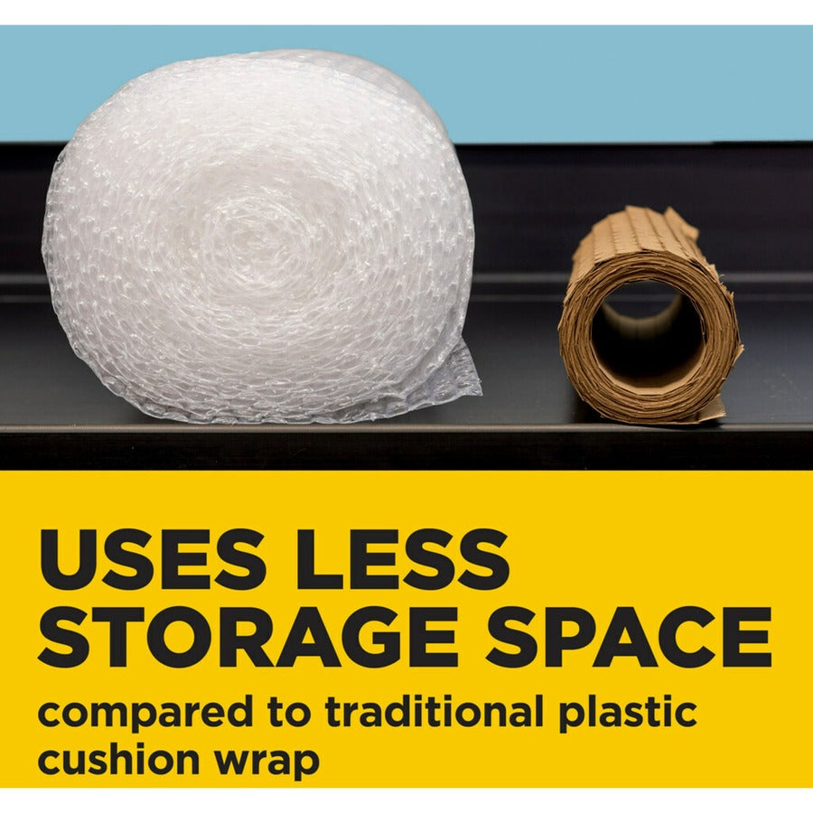 Scotch Cushion Lock Protective Wrap - 30 ft Width x 12.38" Length - Damage Resistant, Easy to Use, Easy Tear - 26 lb Basis Weight - Paper - Brown - 1 Roll